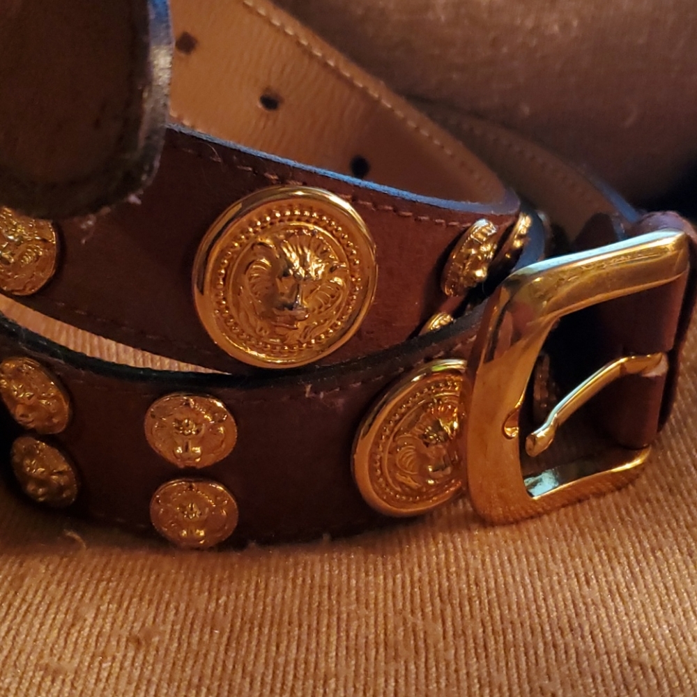 CODE AZURE leather belt size 32 NEW no tag
